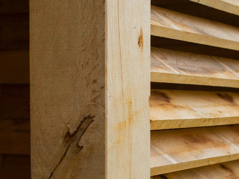 detail houten terrasoverkapping